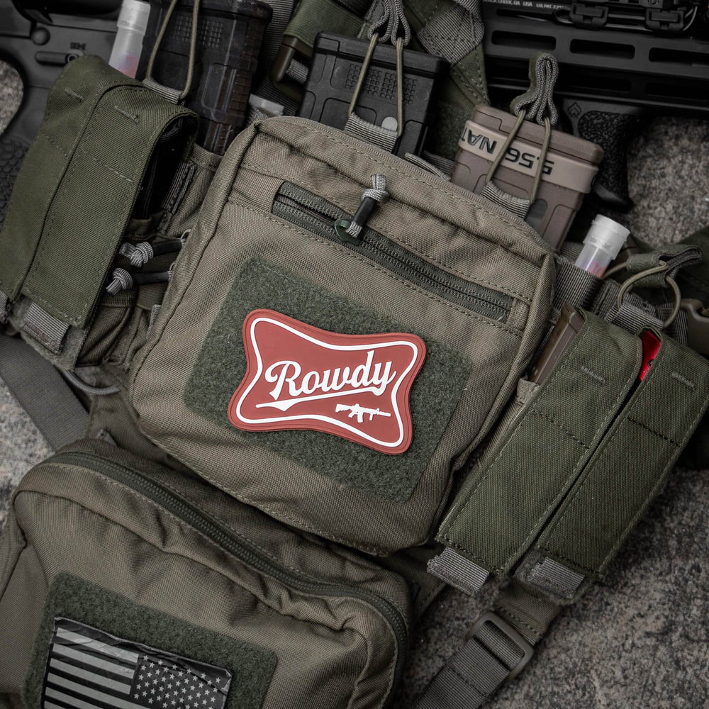 Rowdy Beer Logo PVC Patch