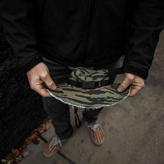 One Revolver Surfboards - Distressed Ripstop Mid-Profile Tactical Boonie Hat HEADWEAR