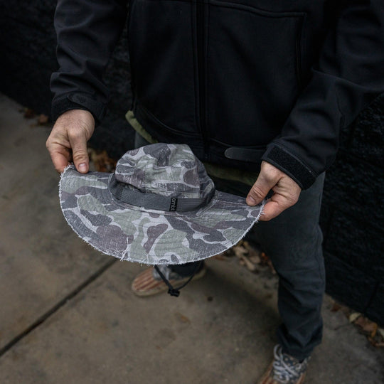 One Revolver Surfboards - Distressed Ripstop Mid-Profile Tactical Boonie Hat HEADWEAR