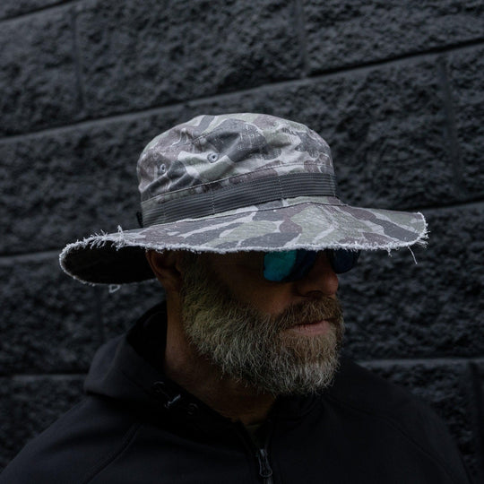 One Revolver Surfboards - Distressed Ripstop Mid-Profile Tactical Boonie Hat HEADWEAR