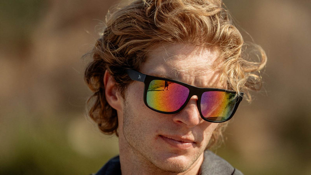 Rainbow on Black Torrey Pines Sport - One Revolver Surfboards