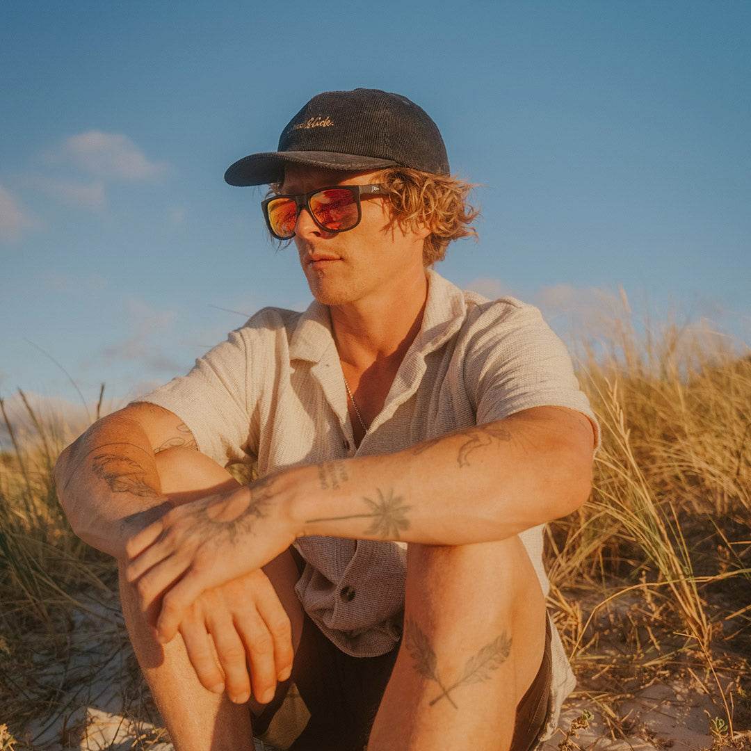 Eminence - Matte Black - Red Sunset Lens Polarized - One Revolver Surfboards