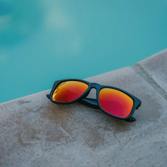 Eminence - Matte Black - Red Sunset Lens Polarized - One Revolver Surfboards