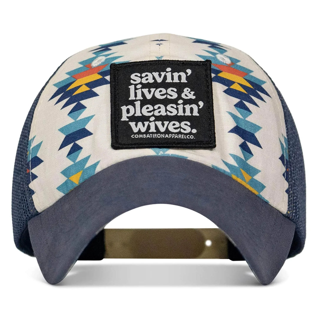 One Revolver Surfboards - Ripstop Savin' Lives & Pleasin' Wives Patch Tactical Ripstop Mesh Snapback Hat HEADWEAR