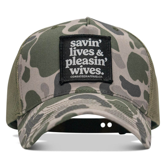 Savin' Lives & Pleasin' Wives Patch SnapBack Hat - One Revolver Surfboards