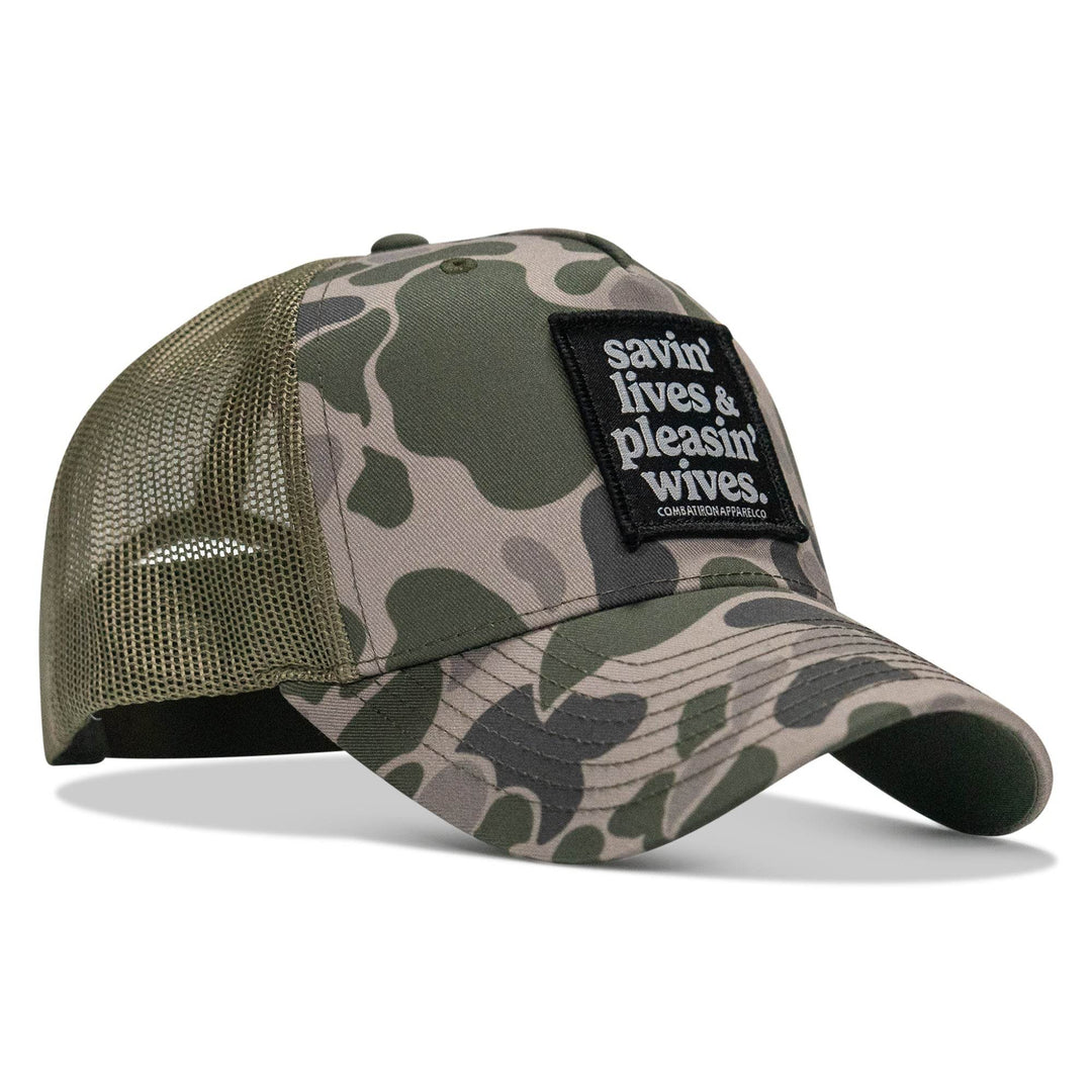 Savin' Lives & Pleasin' Wives Patch SnapBack Hat - One Revolver Surfboards