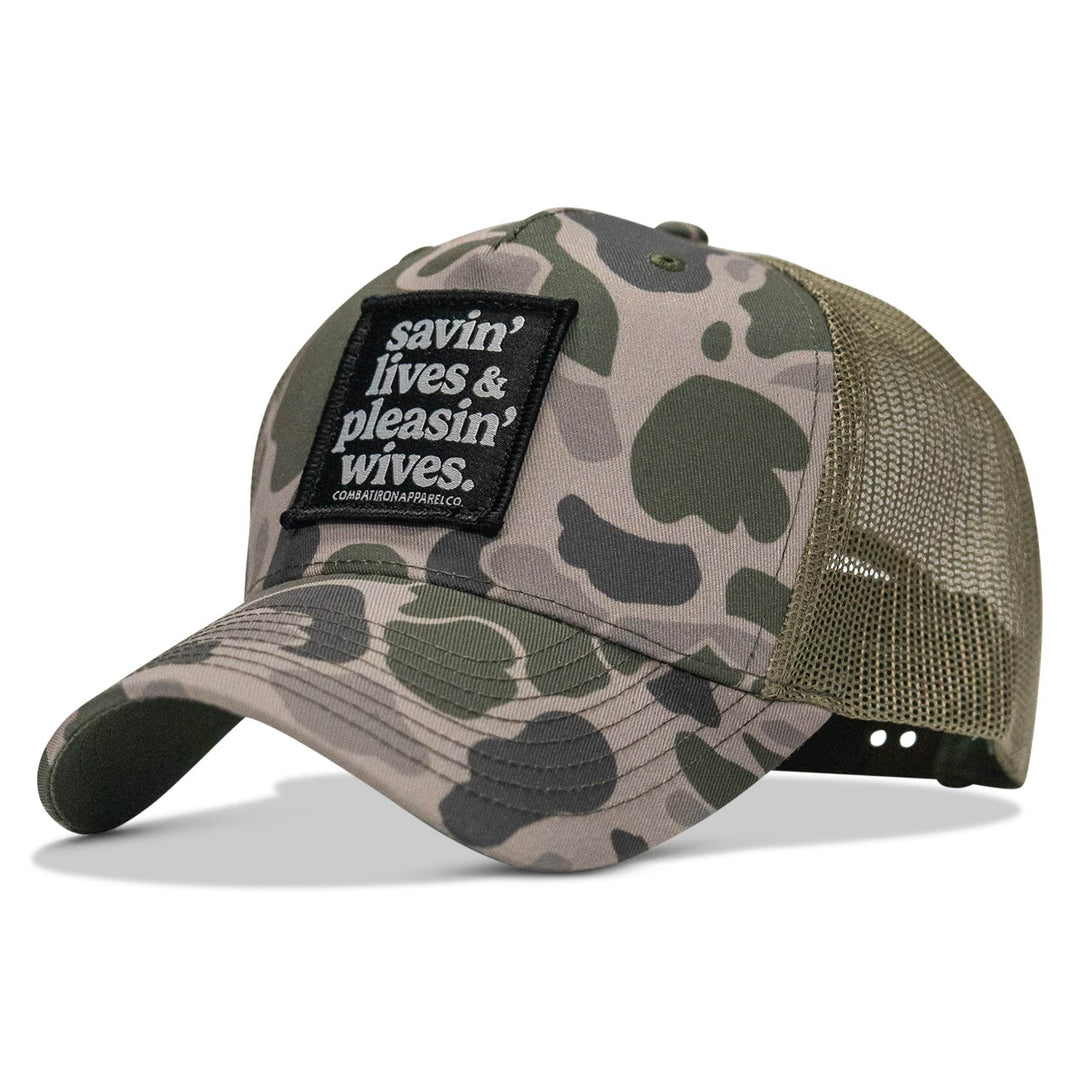 Savin' Lives & Pleasin' Wives Patch SnapBack Hat - One Revolver Surfboards