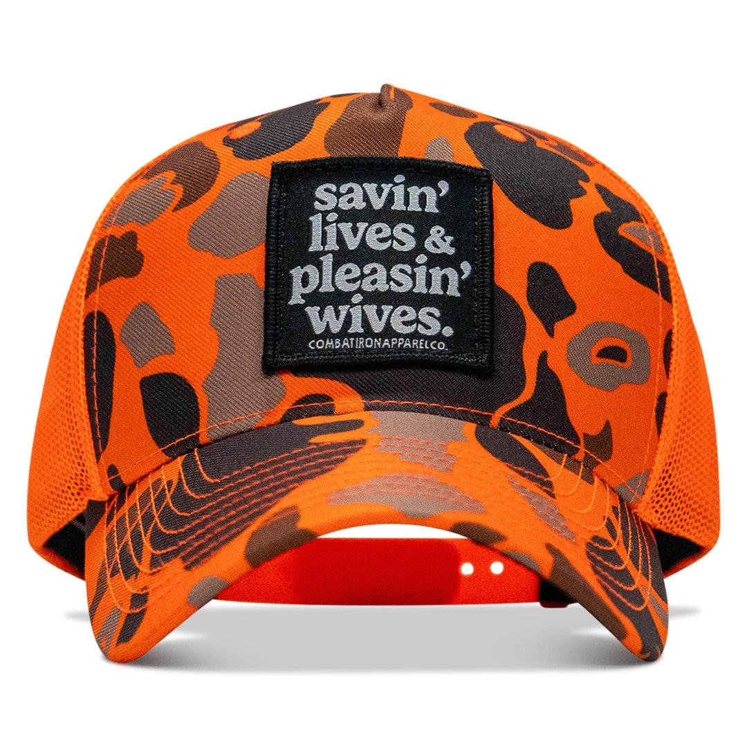Savin' Lives & Pleasin' Wives Patch SnapBack Hat - One Revolver Surfboards