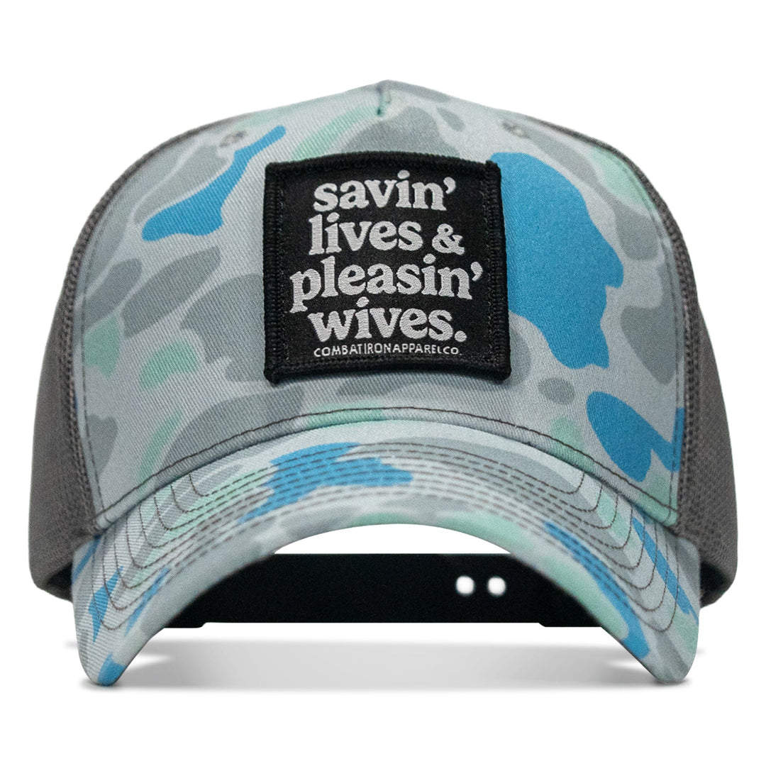 Savin' Lives & Pleasin' Wives Patch SnapBack Hat