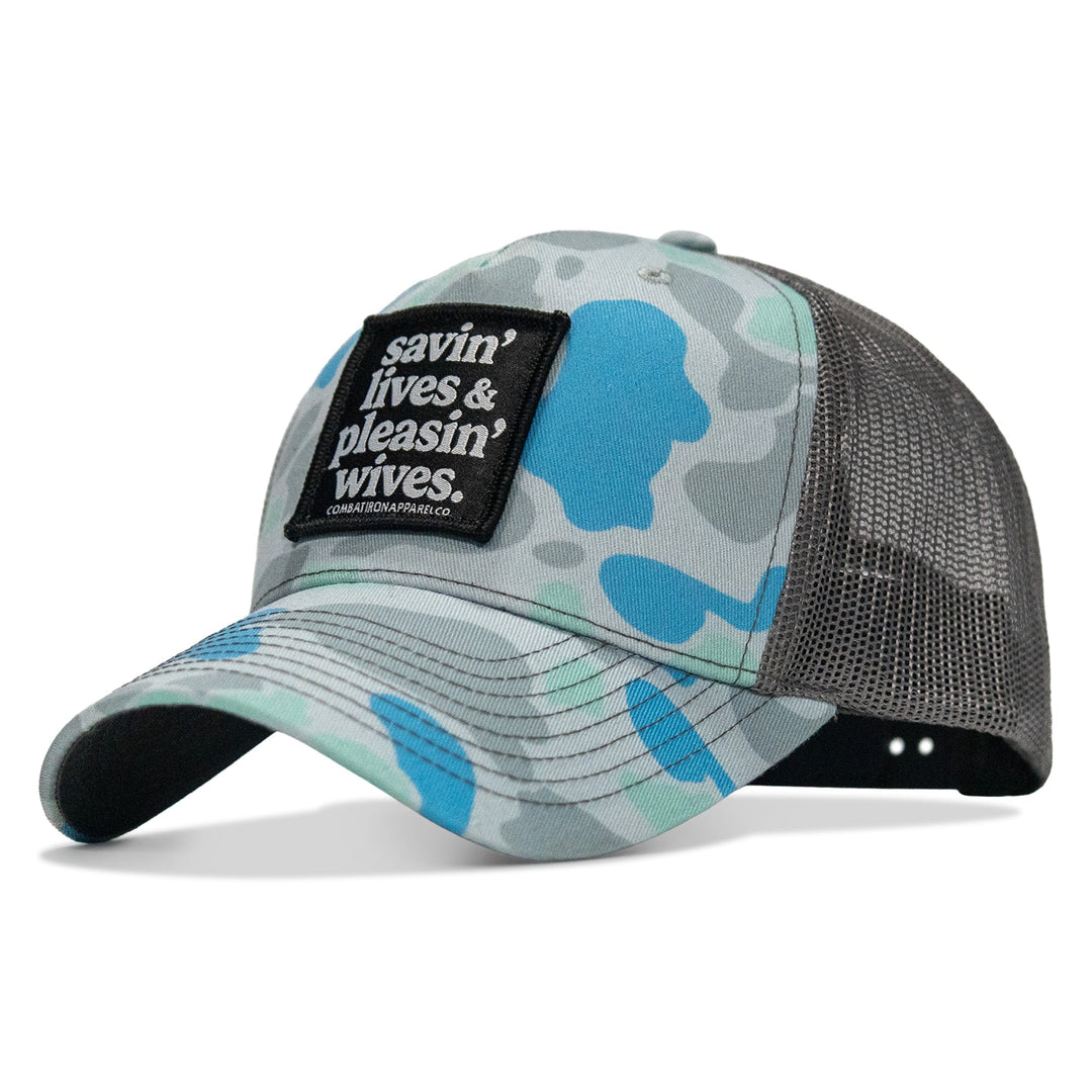 Savin' Lives & Pleasin' Wives Patch SnapBack Hat
