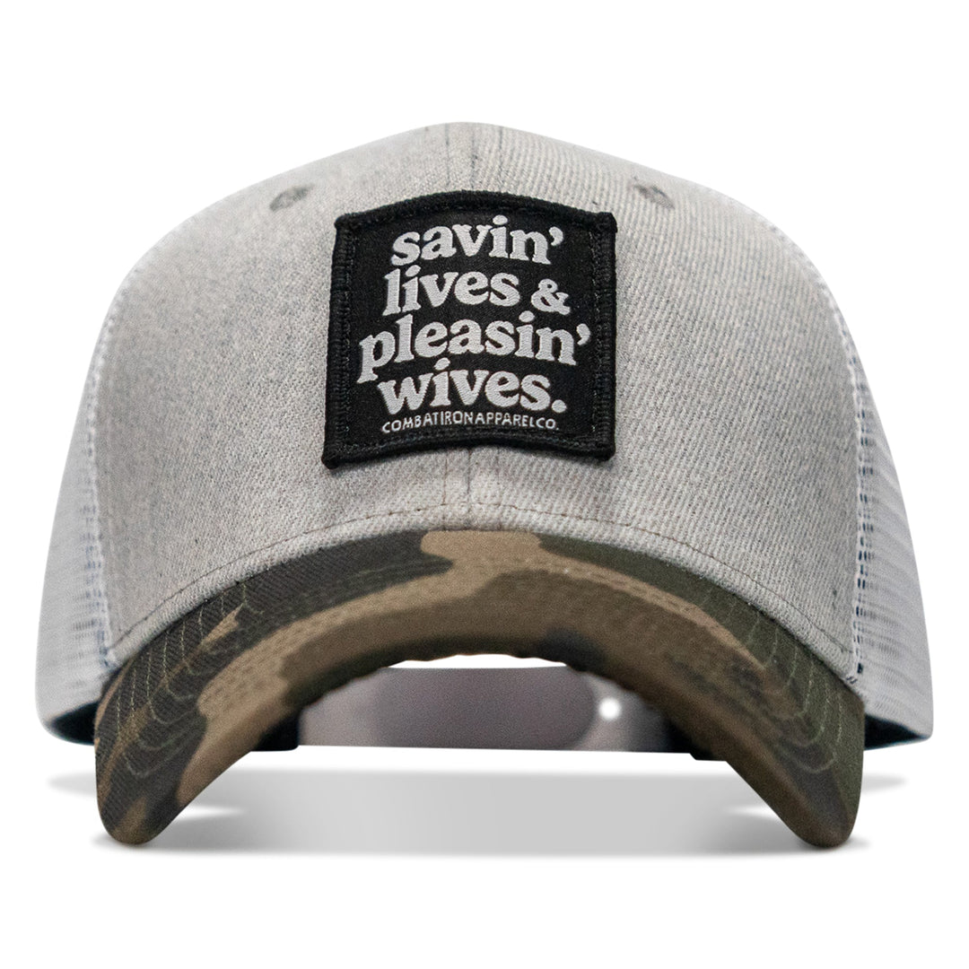 Savin' Lives & Pleasin' Wives Patch SnapBack Hat