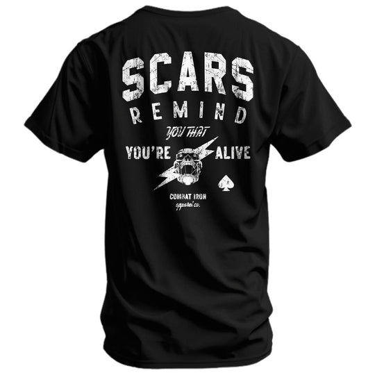 Scars Remind You That You're Alive Men's T-Shirt - One Revolver Surfboards