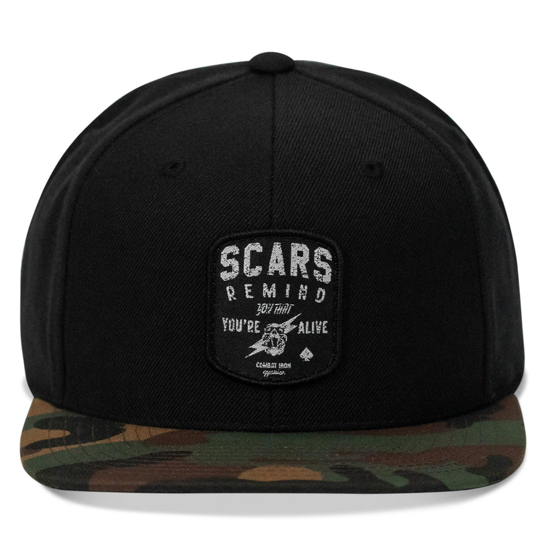 One Revolver Surfboards - Scars Remind You You're Alive Flatbill SnapBack Hat HEADWEAR