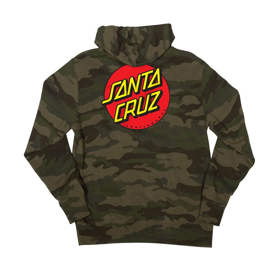 Santa Cruz Classic Dot Zip Up Heavyweight Hooded Sweatshirt - One Revolver Surfboards