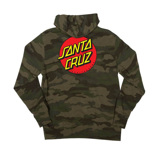 Santa Cruz Classic Dot Zip Up Heavyweight Hooded Sweatshirt - One Revolver Surfboards