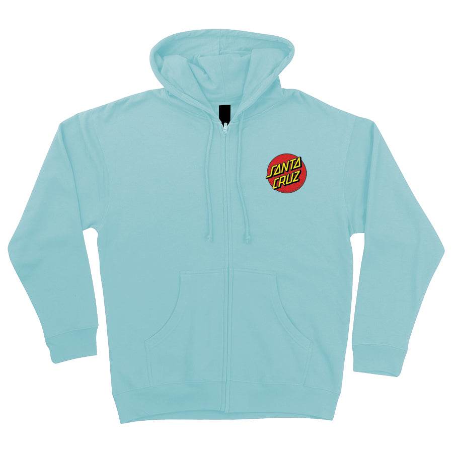 Santa Cruz Classic Dot Zip Up Heavyweight Hooded Sweatshirt - One Revolver Surfboards