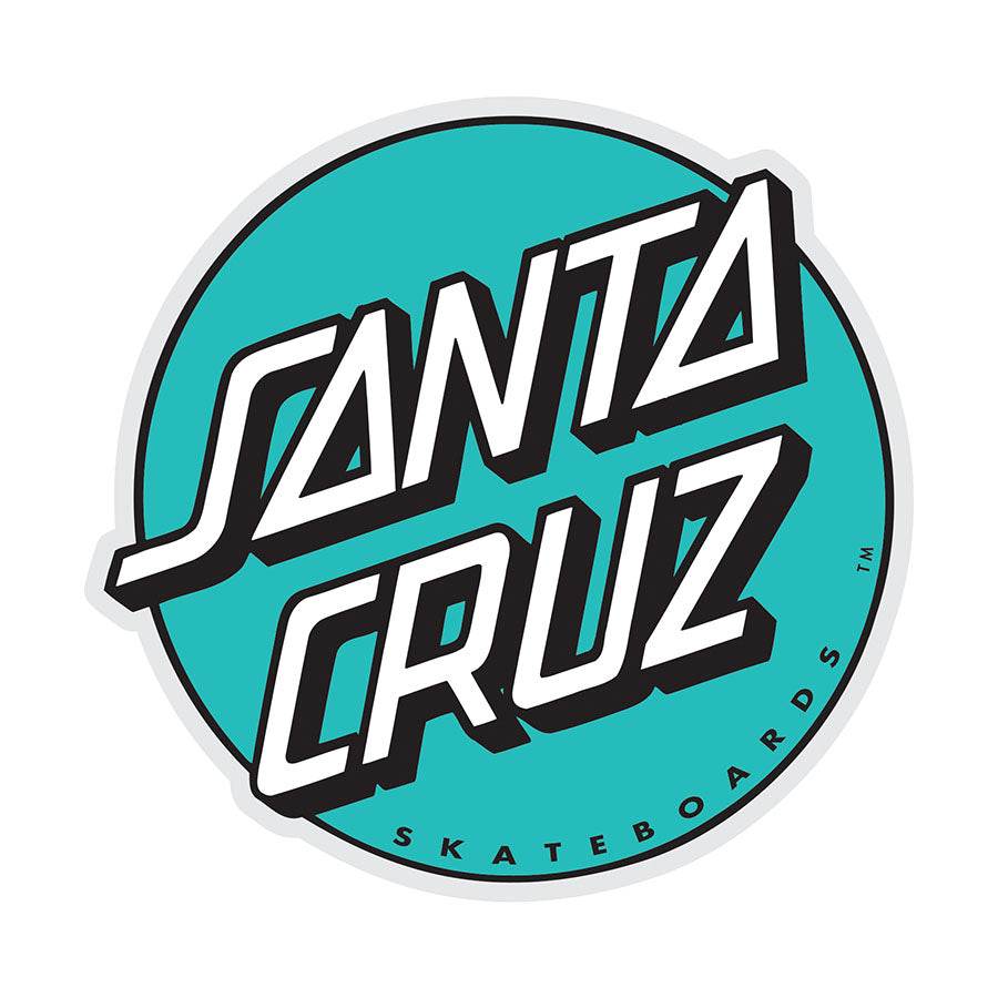 Santa Cruz Skateboards Turquoise Dot Logo Sticker - One Revolver Surfboards
