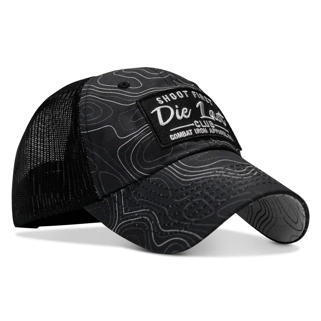 One Revolver Surfboards - Shoot First. Die Last. Club Patch Tactical Ripstop Mesh Snapback Hat HEADWEAR