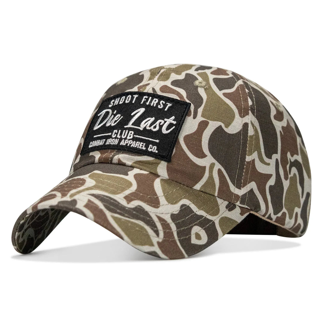 One Revolver Surfboards - Shoot First. Die Last. Club Patch Tactical Ripstop Mesh Snapback Hat HEADWEAR