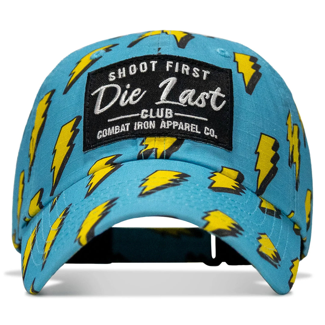 One Revolver Surfboards - Shoot First. Die Last. Club Patch Tactical Ripstop Mesh Snapback Hat HEADWEAR