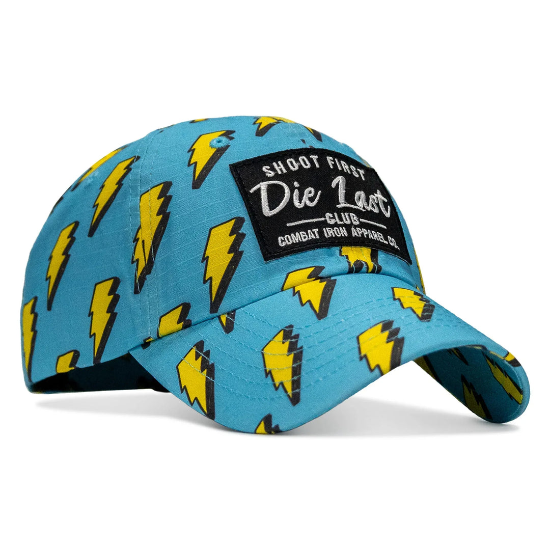 One Revolver Surfboards - Shoot First. Die Last. Club Patch Tactical Ripstop Mesh Snapback Hat HEADWEAR