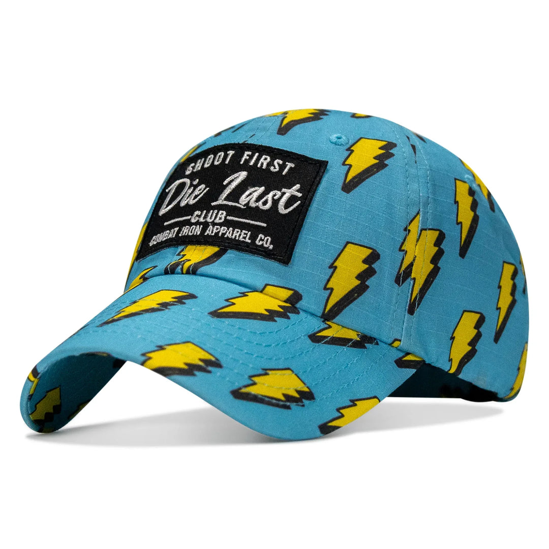 One Revolver Surfboards - Shoot First. Die Last. Club Patch Tactical Ripstop Mesh Snapback Hat HEADWEAR