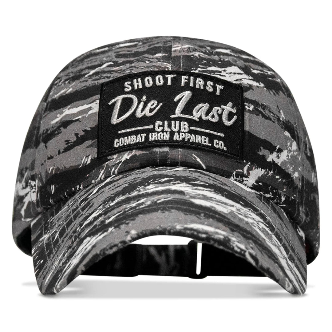 One Revolver Surfboards - Shoot First. Die Last. Club Patch Tactical Ripstop Mesh Snapback Hat HEADWEAR