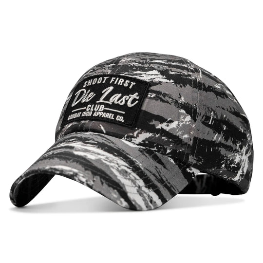 One Revolver Surfboards - Shoot First. Die Last. Club Patch Tactical Ripstop Mesh Snapback Hat HEADWEAR