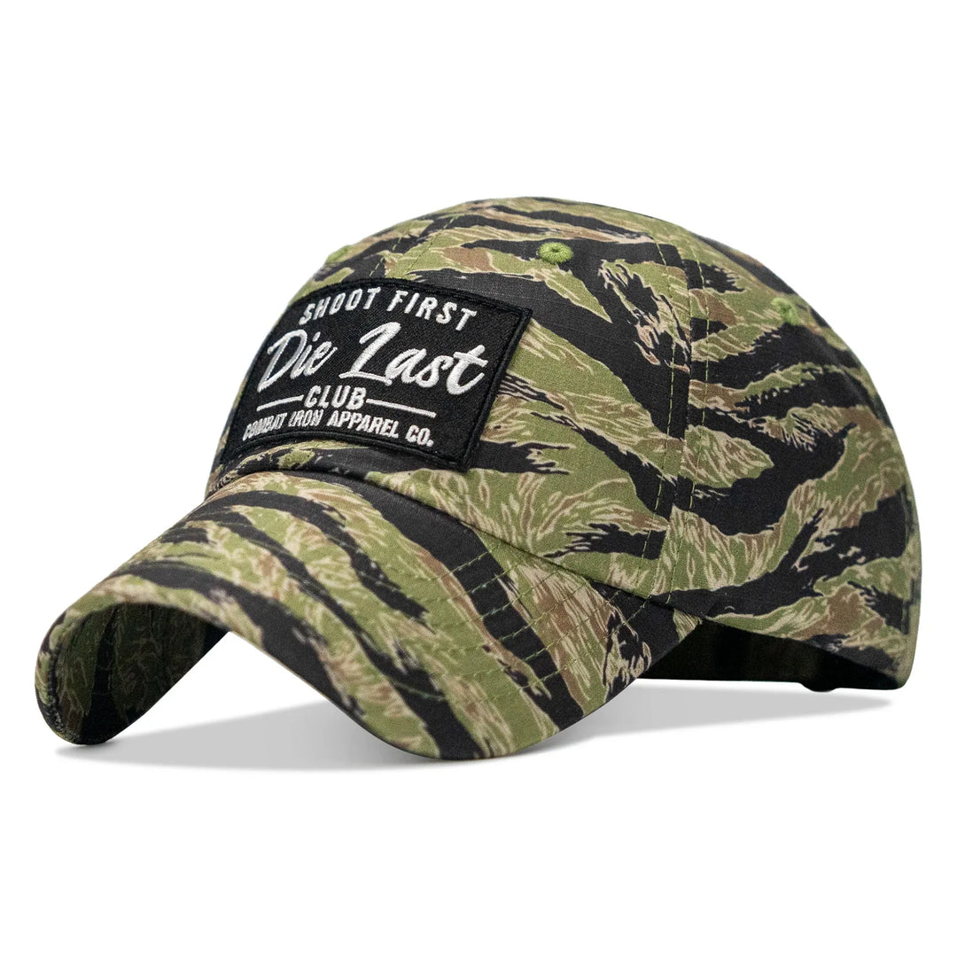 One Revolver Surfboards - Shoot First. Die Last. Club Patch Tactical Ripstop Mesh Snapback Hat HEADWEAR
