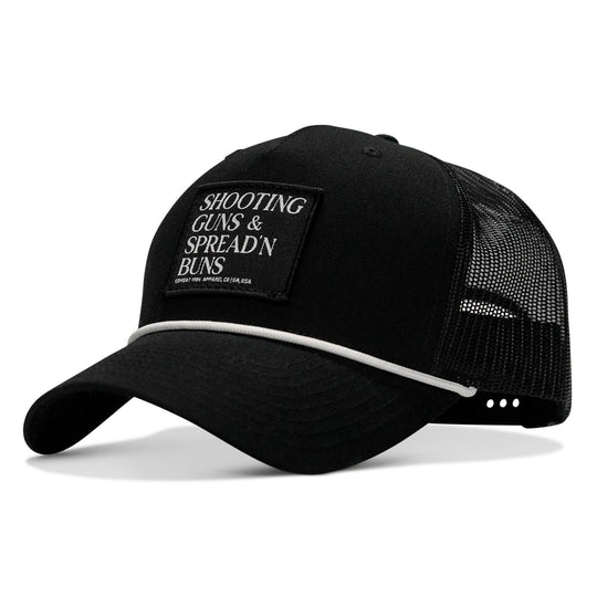 Shooting Guns & Spread'n Buns Patch Rope Snapback Hat - One Revolver Surfboards