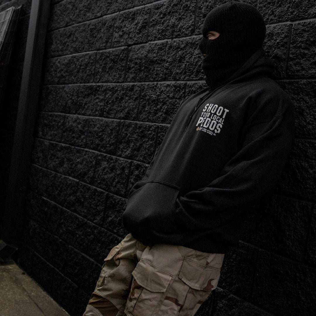 One Revolver Surfboards - Shoot Your Local Pedo Fleece Lined Hoodies GRAPHIC HOODIE