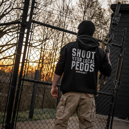 One Revolver Surfboards - Shoot Your Local Pedo Fleece Lined Hoodies GRAPHIC HOODIE
