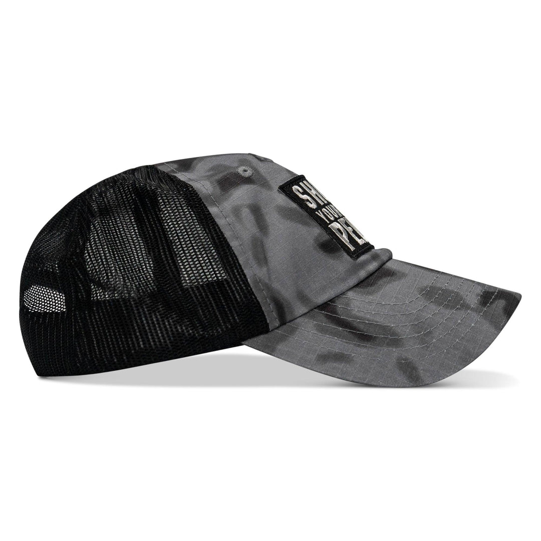 One Revolver Surfboards - Shoot Your Local Pedos Patch Tactical Ripstop Mesh Snapback Hat HEADWEAR