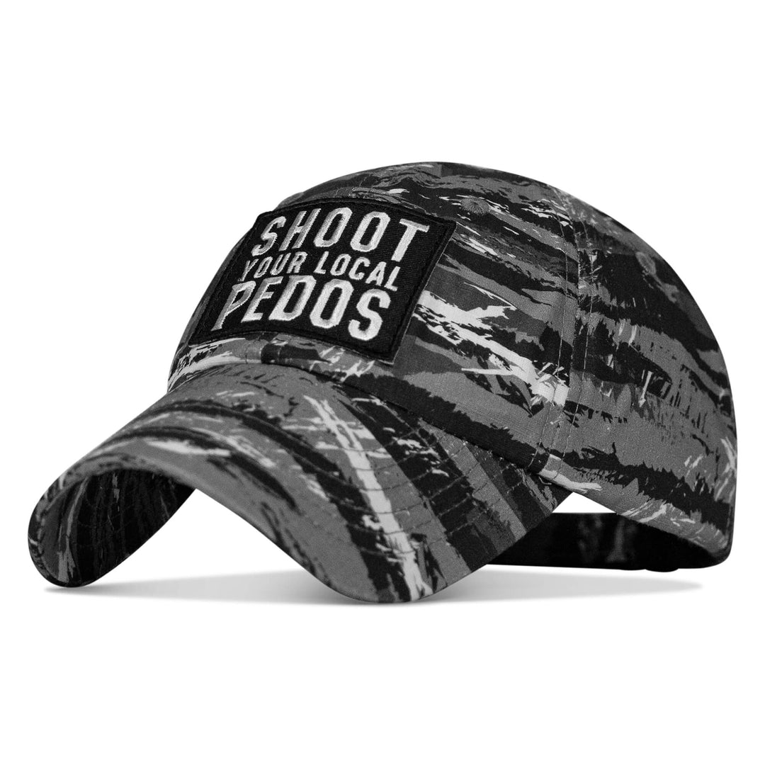 One Revolver Surfboards - Shoot Your Local Pedos Patch Tactical Ripstop Mesh Snapback Hat HEADWEAR