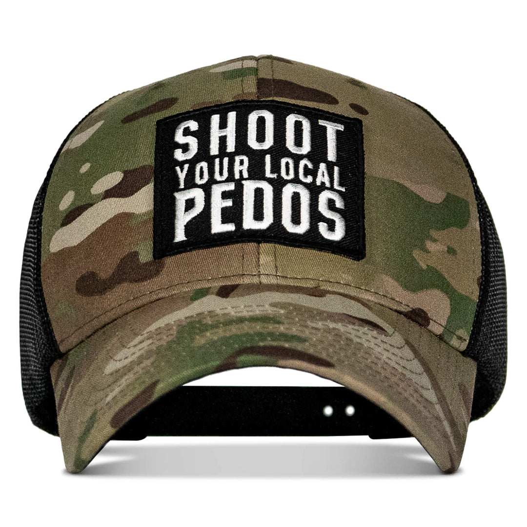 One Revolver Surfboards - Shoot Your Local Pedos Patch Snapback HEADWEAR