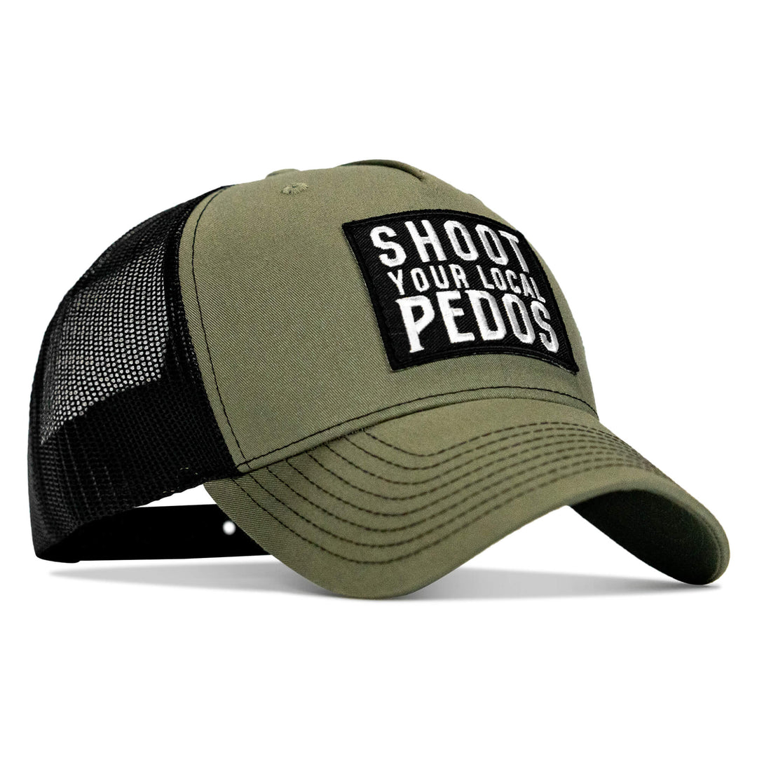 One Revolver Surfboards - Shoot Your Local Pedos Patch Snapback HEADWEAR