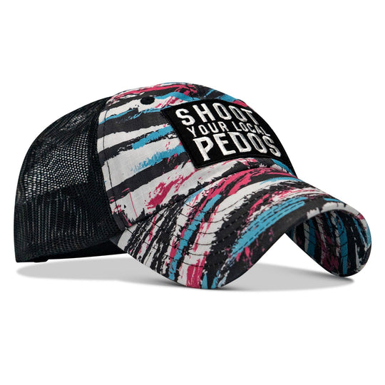 One Revolver Surfboards - Shoot Your Local Pedos Patch Tactical Ripstop Mesh Snapback Hat HEADWEAR