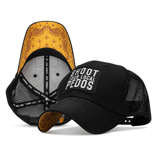 One Revolver Surfboards - Shoot Your Local Pedos Patch Original Ripstop Snapback Hat HEADWEAR