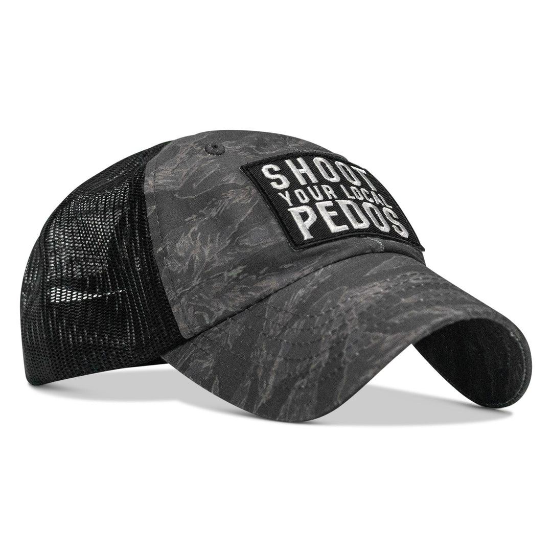 One Revolver Surfboards - Shoot Your Local Pedos Patch Tactical Ripstop Mesh Snapback Hat HEADWEAR