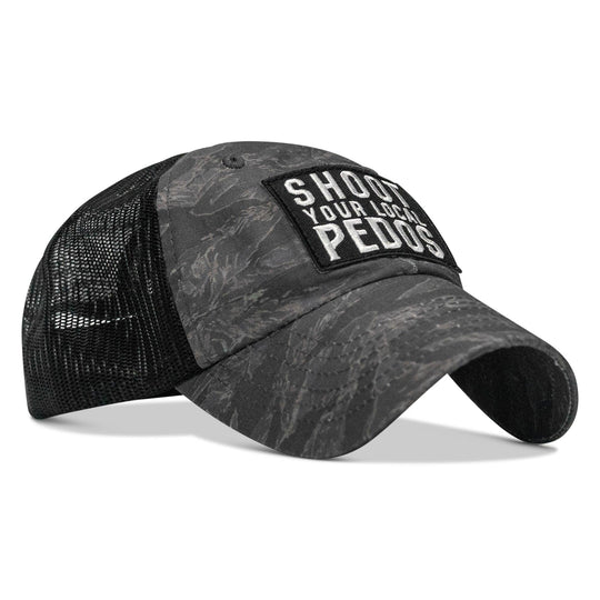 One Revolver Surfboards - Shoot Your Local Pedos Patch Tactical Ripstop Mesh Snapback Hat HEADWEAR