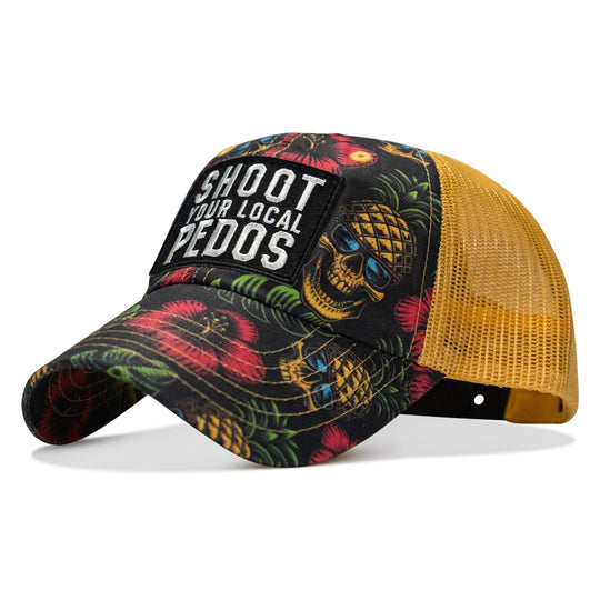 One Revolver Surfboards - Shoot Your Local Pedos Patch Tactical Ripstop Mesh Snapback Hat HEADWEAR