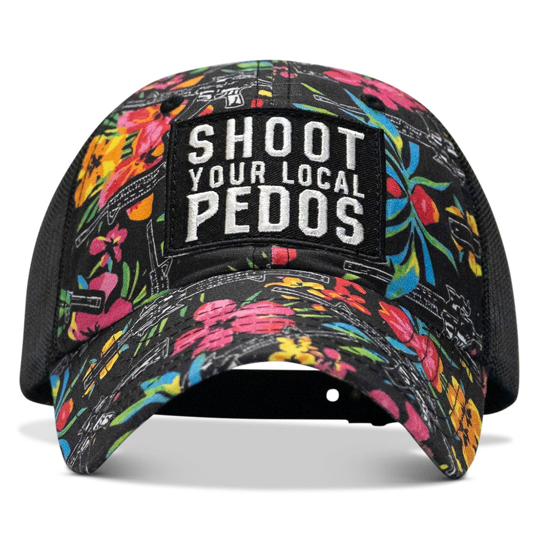 One Revolver Surfboards - Shoot Your Local Pedos Patch Tactical Ripstop Mesh Snapback Hat HEADWEAR