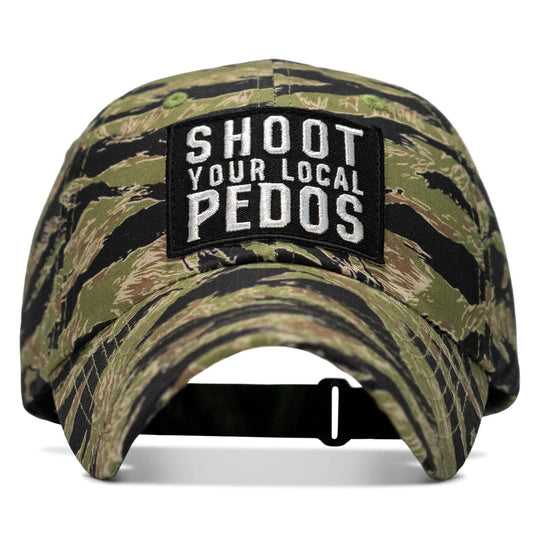 One Revolver Surfboards - Shoot Your Local Pedos Patch Tactical Ripstop Mesh Snapback Hat HEADWEAR