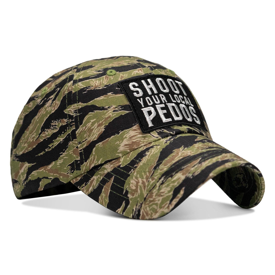 One Revolver Surfboards - Shoot Your Local Pedos Patch Tactical Ripstop Mesh Snapback Hat HEADWEAR
