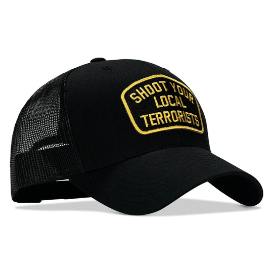 Shoot Your Local Terrorists Patch Snapback Hat - One Revolver Surfboards