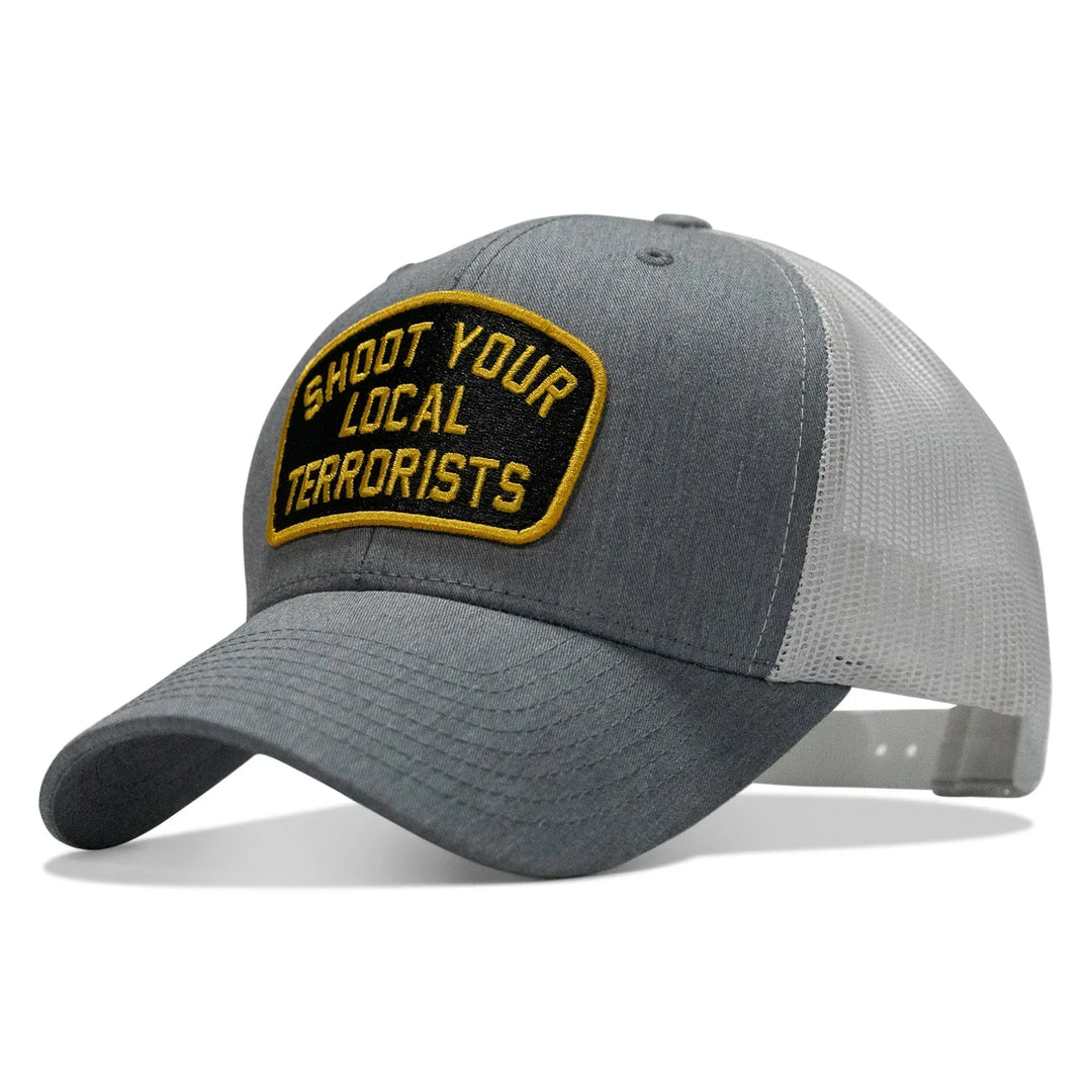 One Revolver Surfboards - Shoot Your Local Terrorists Patch Snapback Hat HEADWEAR