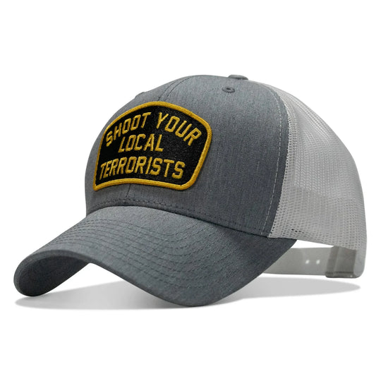 One Revolver Surfboards - Shoot Your Local Terrorists Patch Snapback Hat HEADWEAR