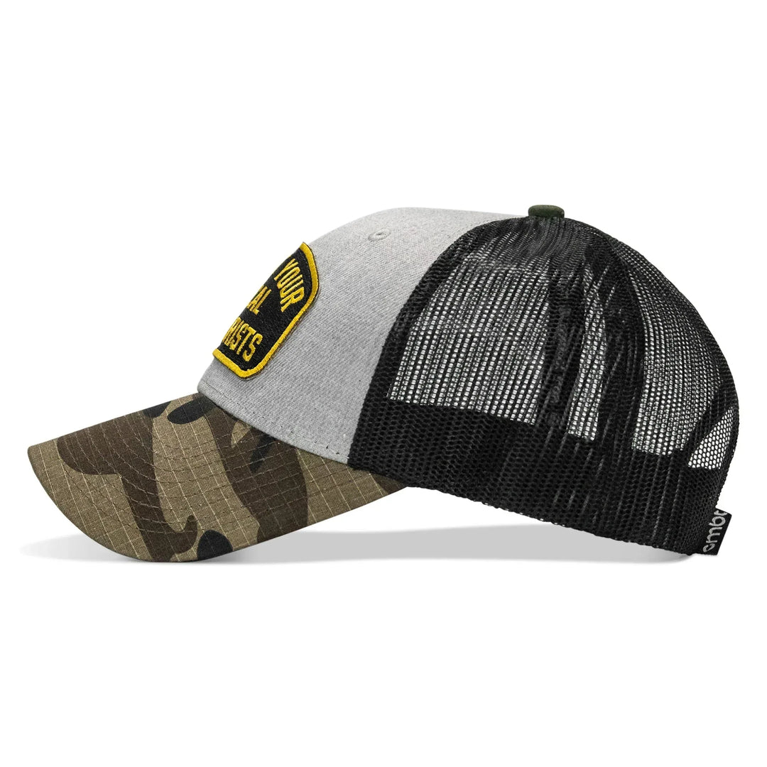 One Revolver Surfboards - Shoot Your Local Terrorists Patch Snapback Hat HEADWEAR