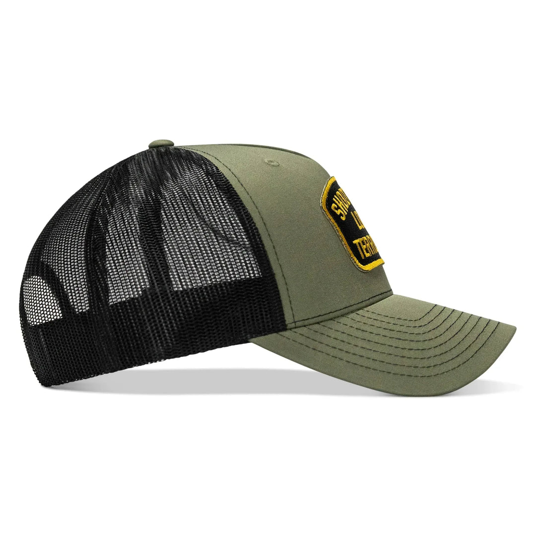 One Revolver Surfboards - Shoot Your Local Terrorists Patch Snapback Hat HEADWEAR