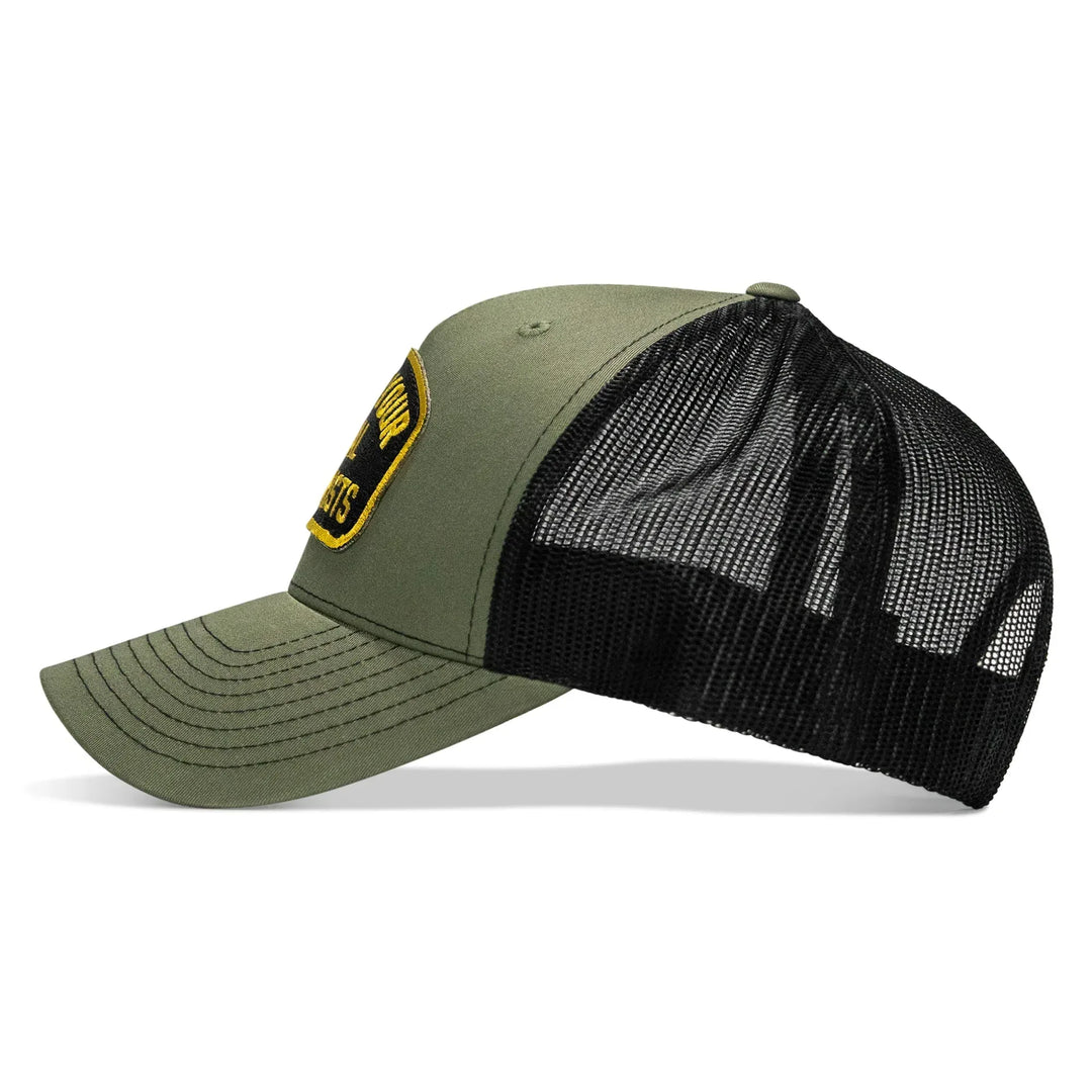 One Revolver Surfboards - Shoot Your Local Terrorists Patch Snapback Hat HEADWEAR
